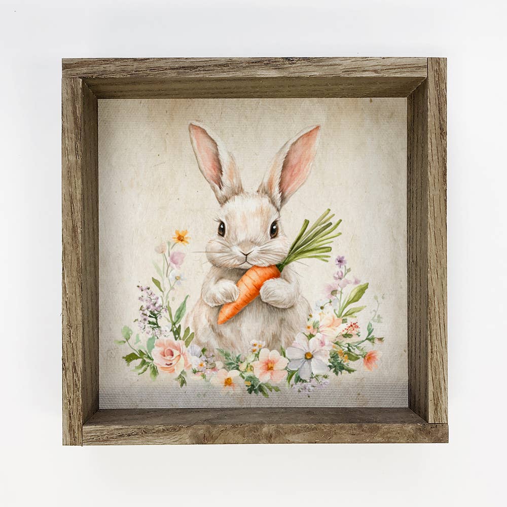 Easter Bunny Flowers Carrot -