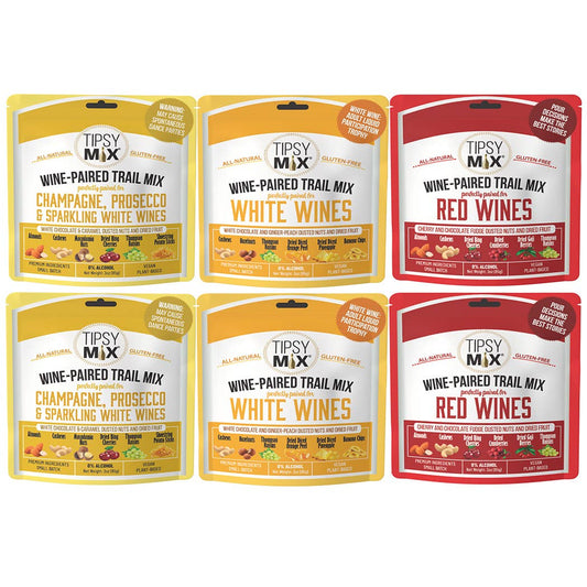 Tipsy Mix - 10. Wine-Paired Trail Mix MIXED CASE OF 6