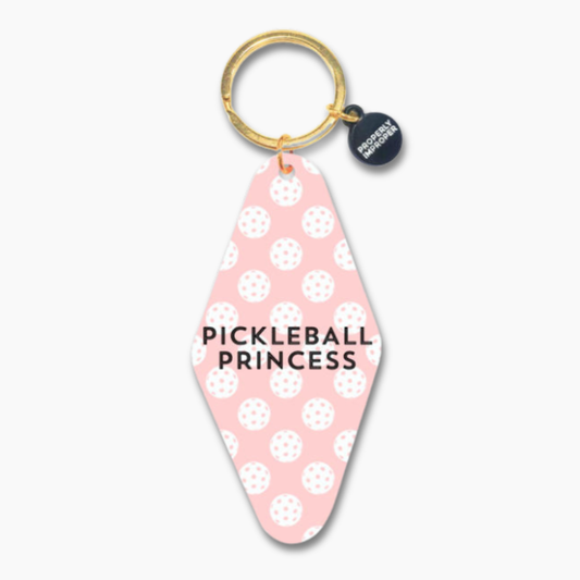 Pickleball Princess Keychain