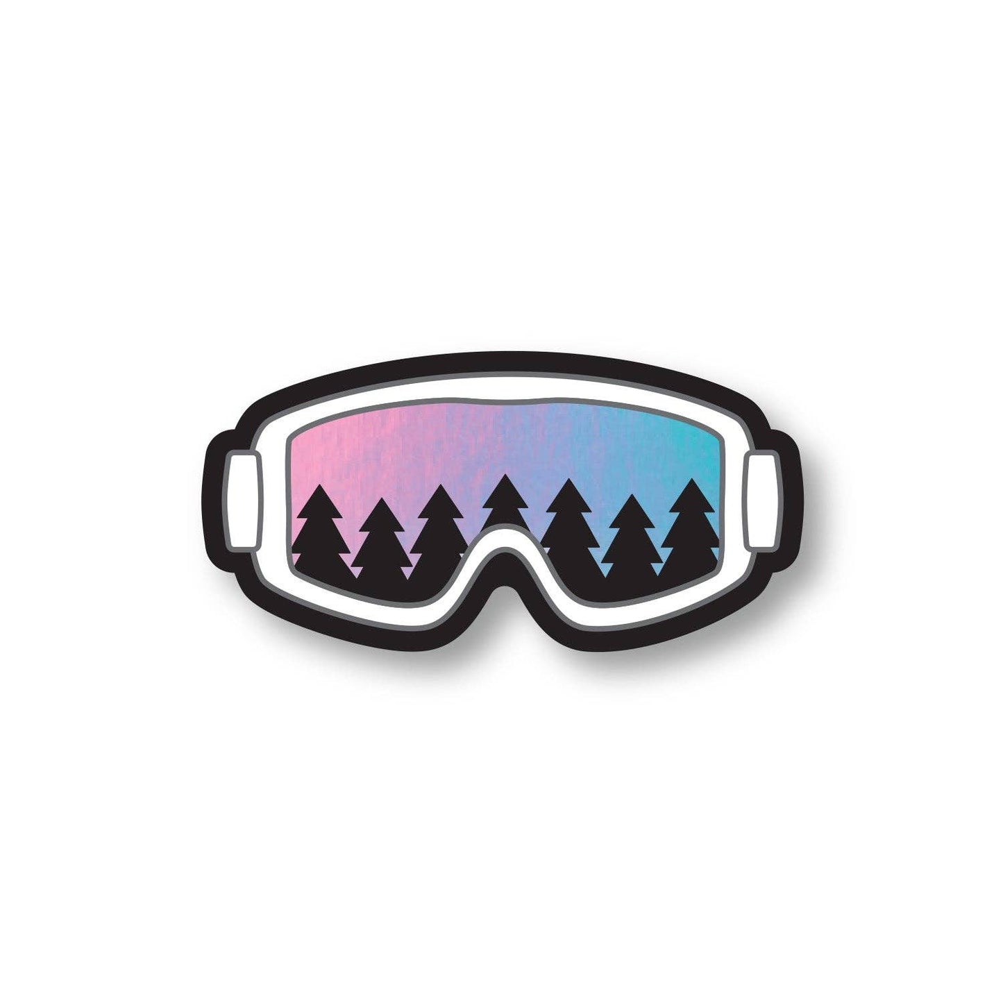 Wild North Co - Holographic Ski Goggles Sticker