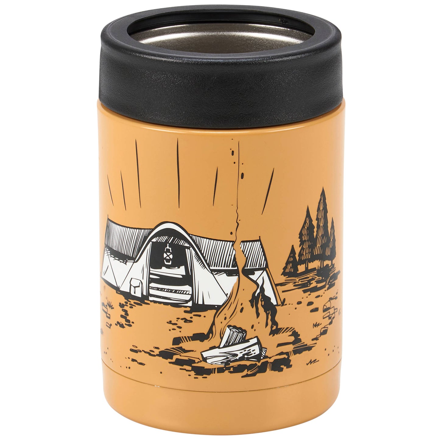 Camping And Beer Can Cooler