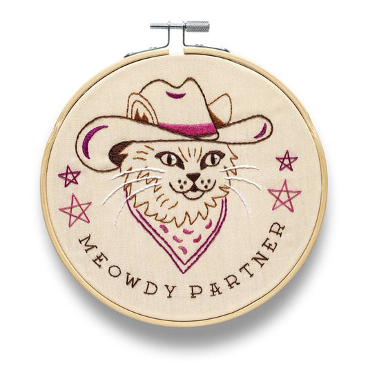 = Meowdy Partner Embroidery Kit