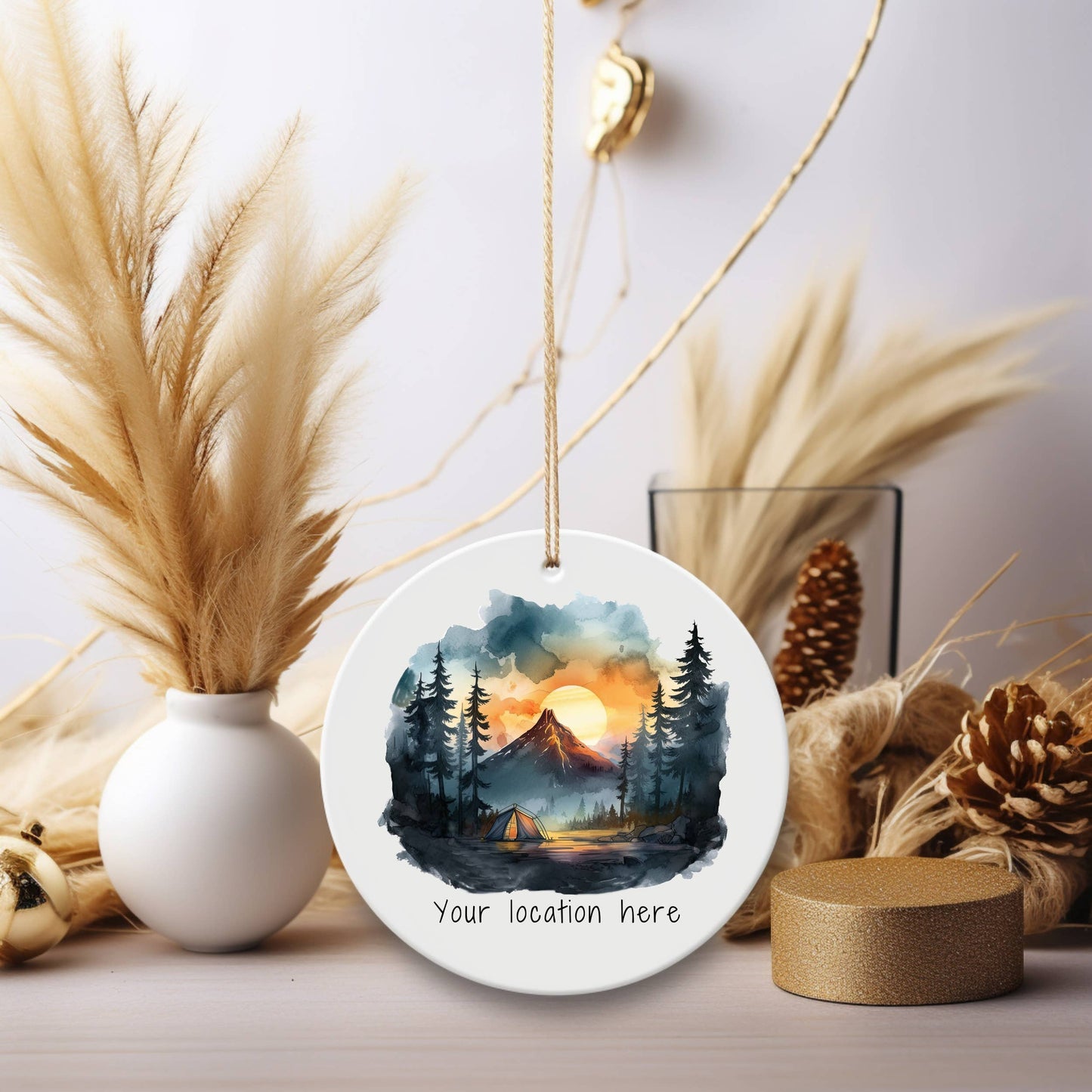 DCL Camping & Mountains Christmas Ornament