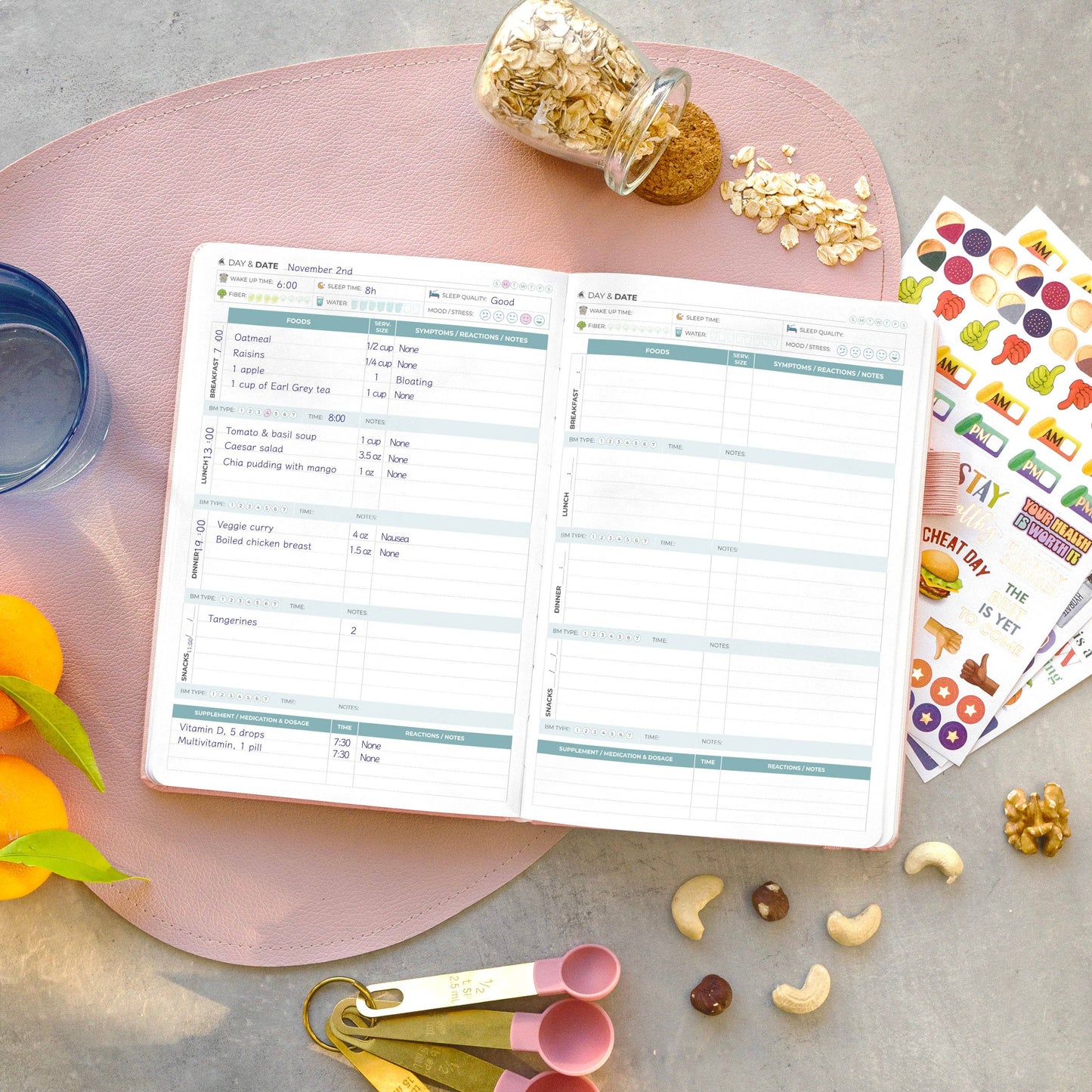 Clever Fox Planners - Food Sensitivity Journal