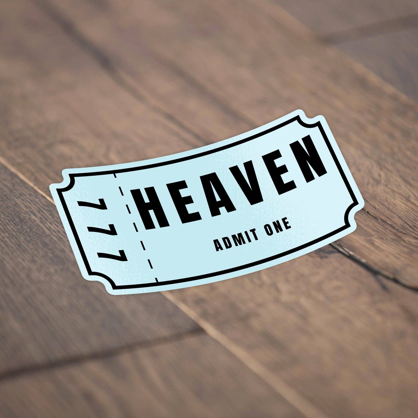Ticket To Heaven 777 Sticker