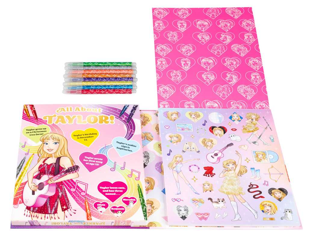 Sparkle with Taylor A Glitter Coloring Kit
