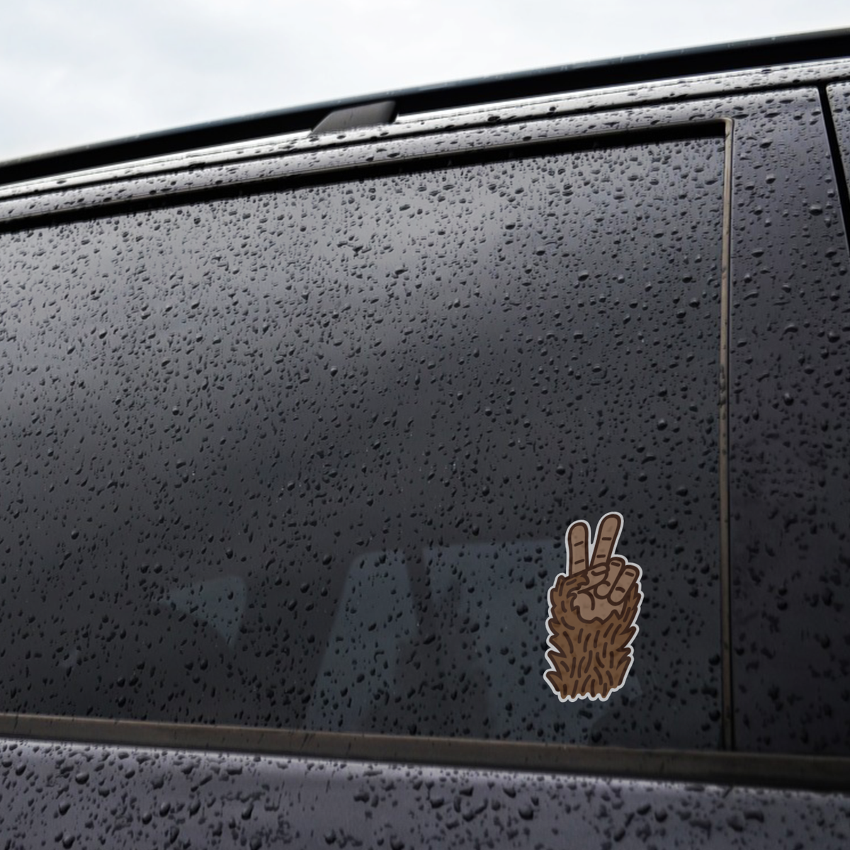 Squatchy - Bigfoot Peace Sticker