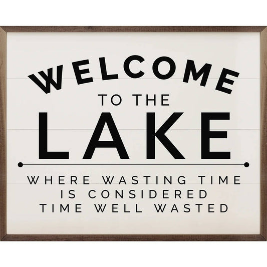 Welcome To The Lake Black White