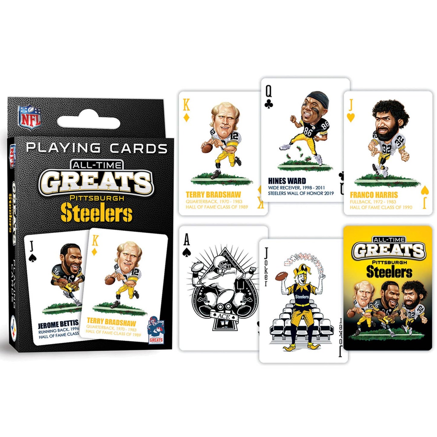 Pittsburgh Steelers All-Time Greats Playing Cards