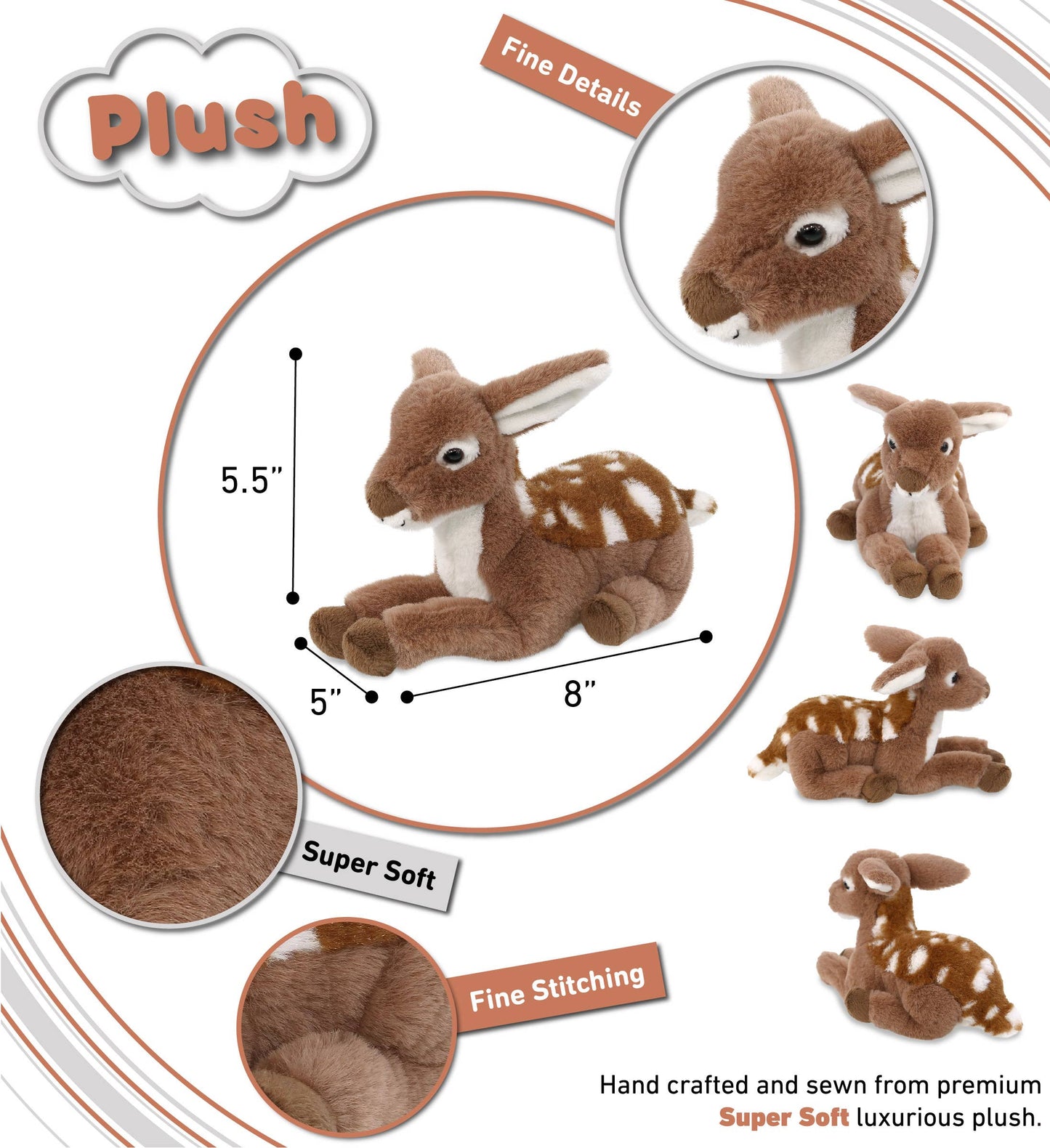 Fawn Deer 8"
