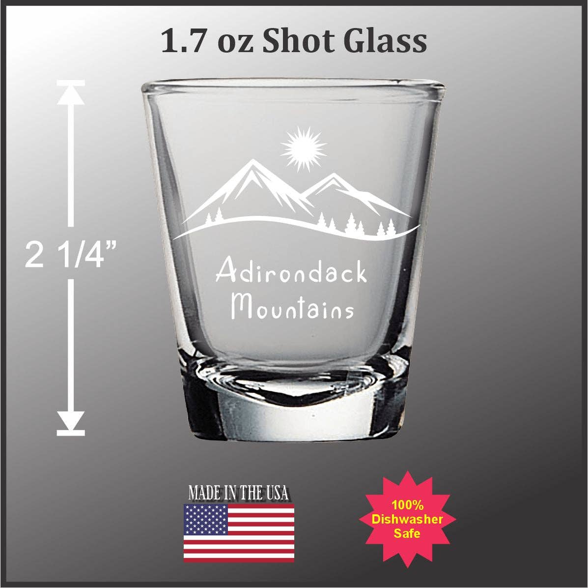 Mountains and Trees Shot Glass
