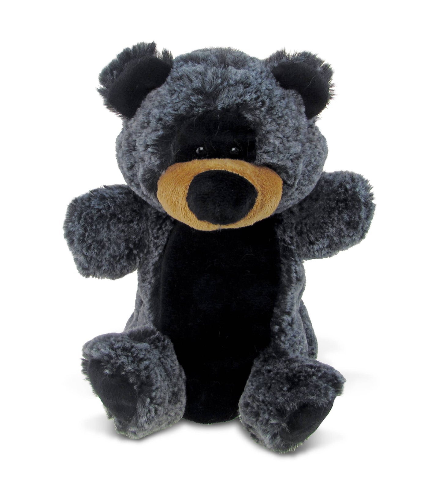 Soft Plush Hand Puppet - Black Bear