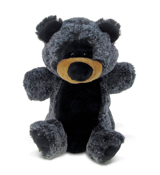 Soft Plush Hand Puppet - Black Bear