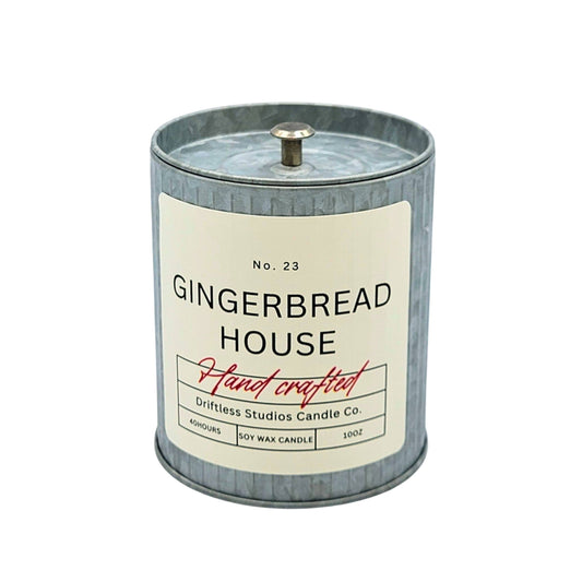 Gingerbread House Farmhouse Christmas Candle -