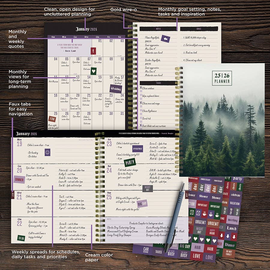 Mystic Forest  Planner 2025-2026