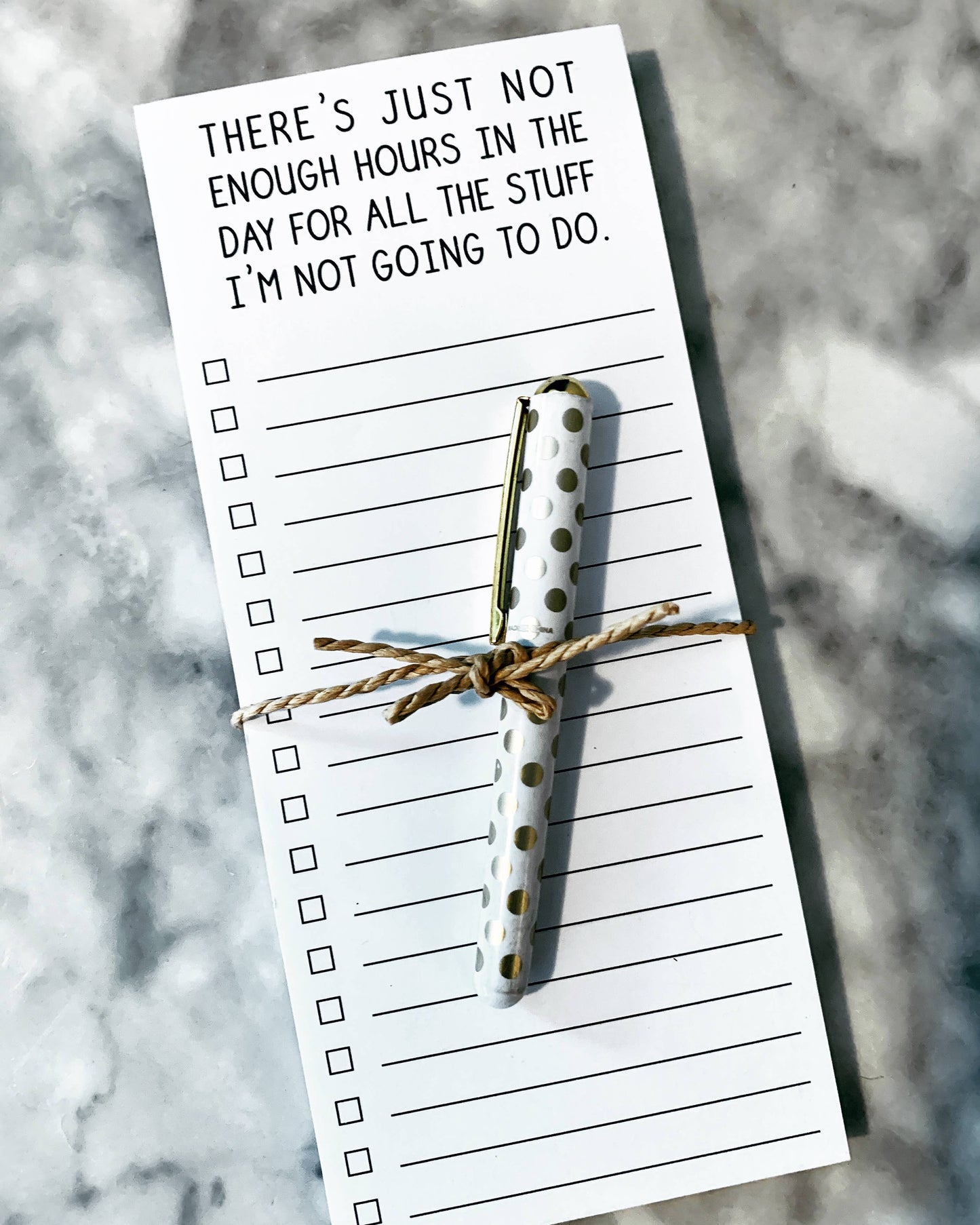 ellembee gift - Not enough hours for stuff I'm not going to do list pads
