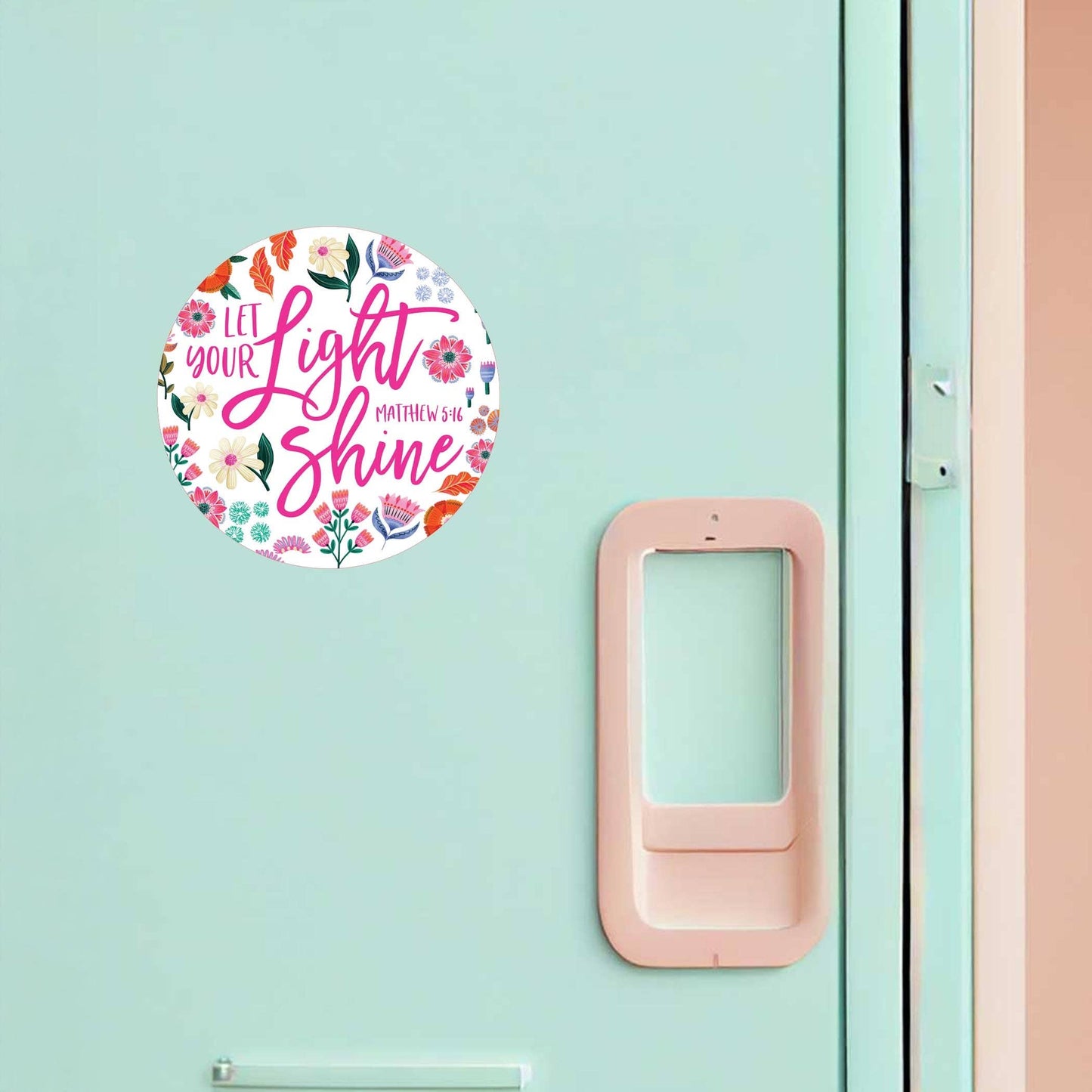 Vinyl Magnet-Let Your Light Shine