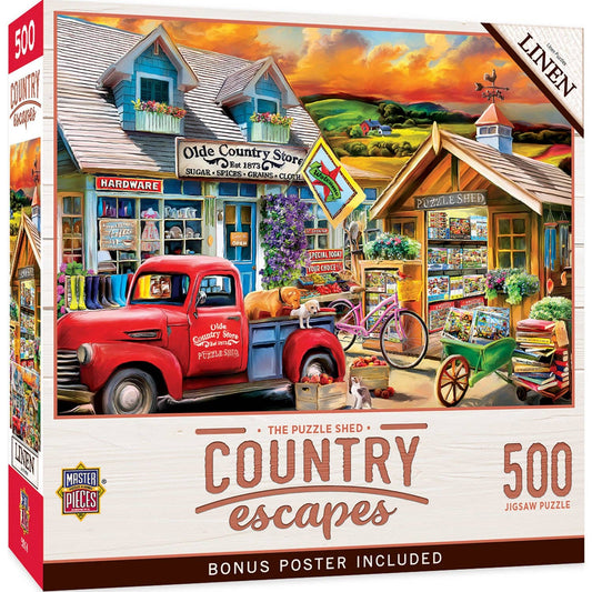 Country Escapes - The Puzzle Shed 500 Piece Puzzle