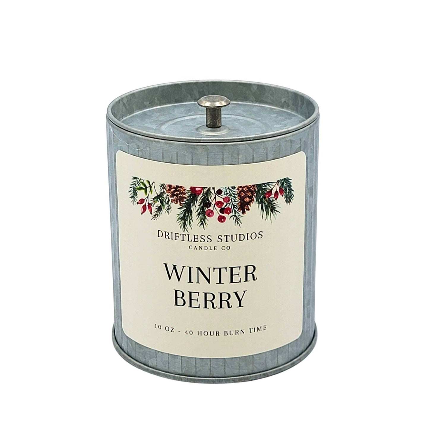 Winter Berry Christmas Farmhouse Candle