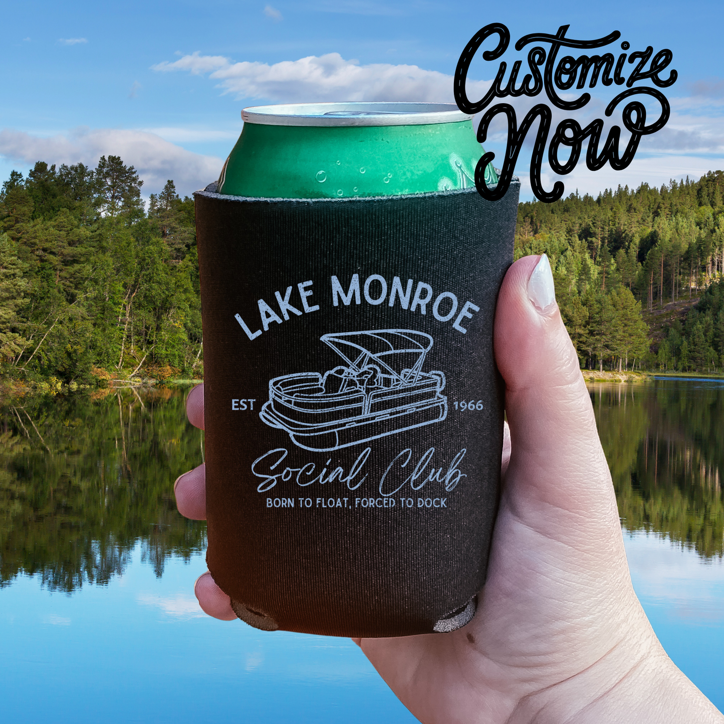 Lazy Bear DCL - Custom DCL Social Club Koozie