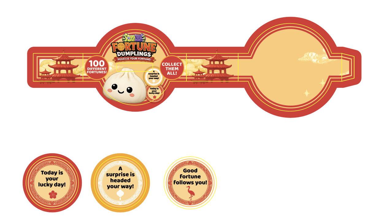 Mystery Fortune Cookie Squishy Dumpling