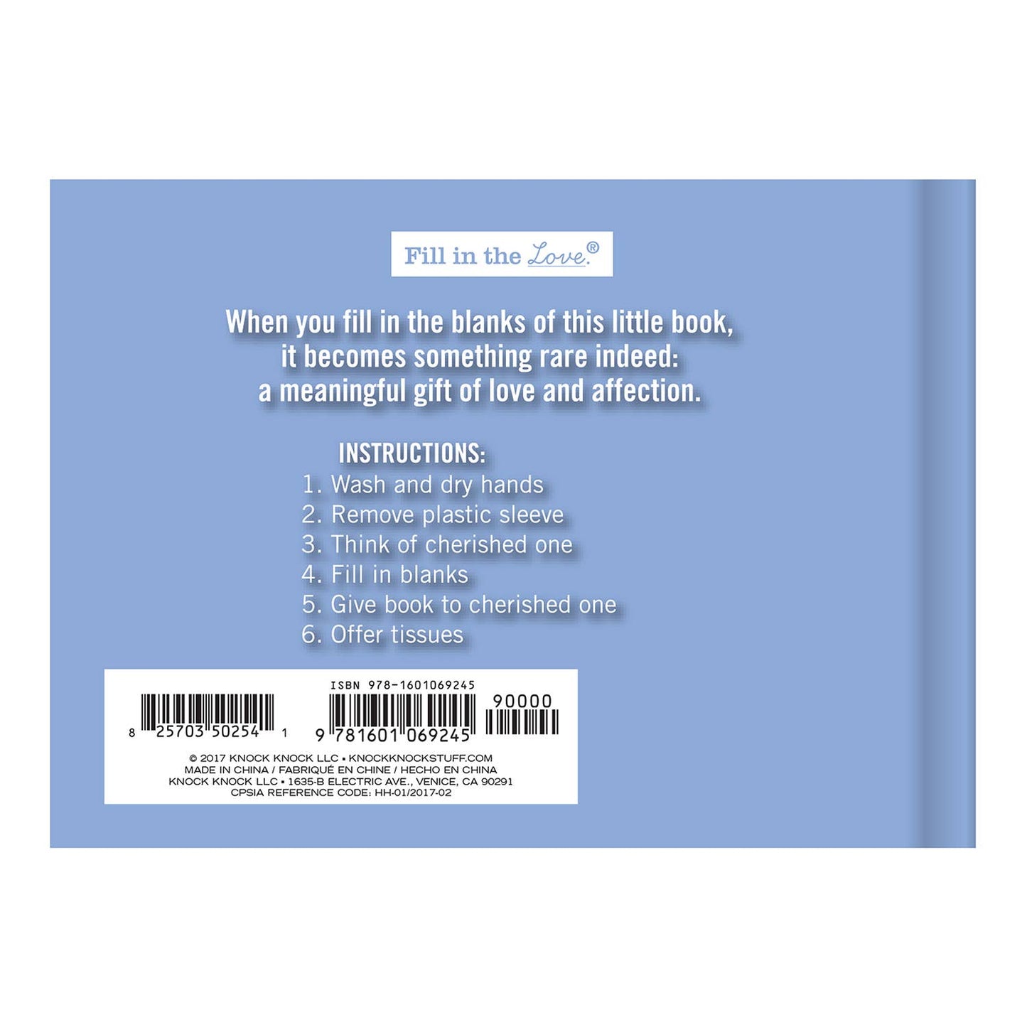 Fill in the Love® Book
