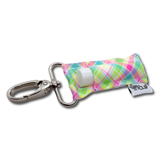 Pastel Summer Plaid LippyClip