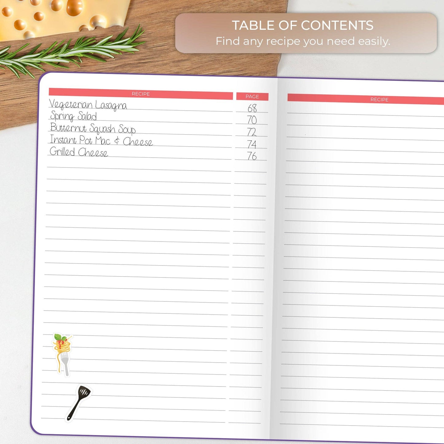 Clever Fox Planners - Recipe Book