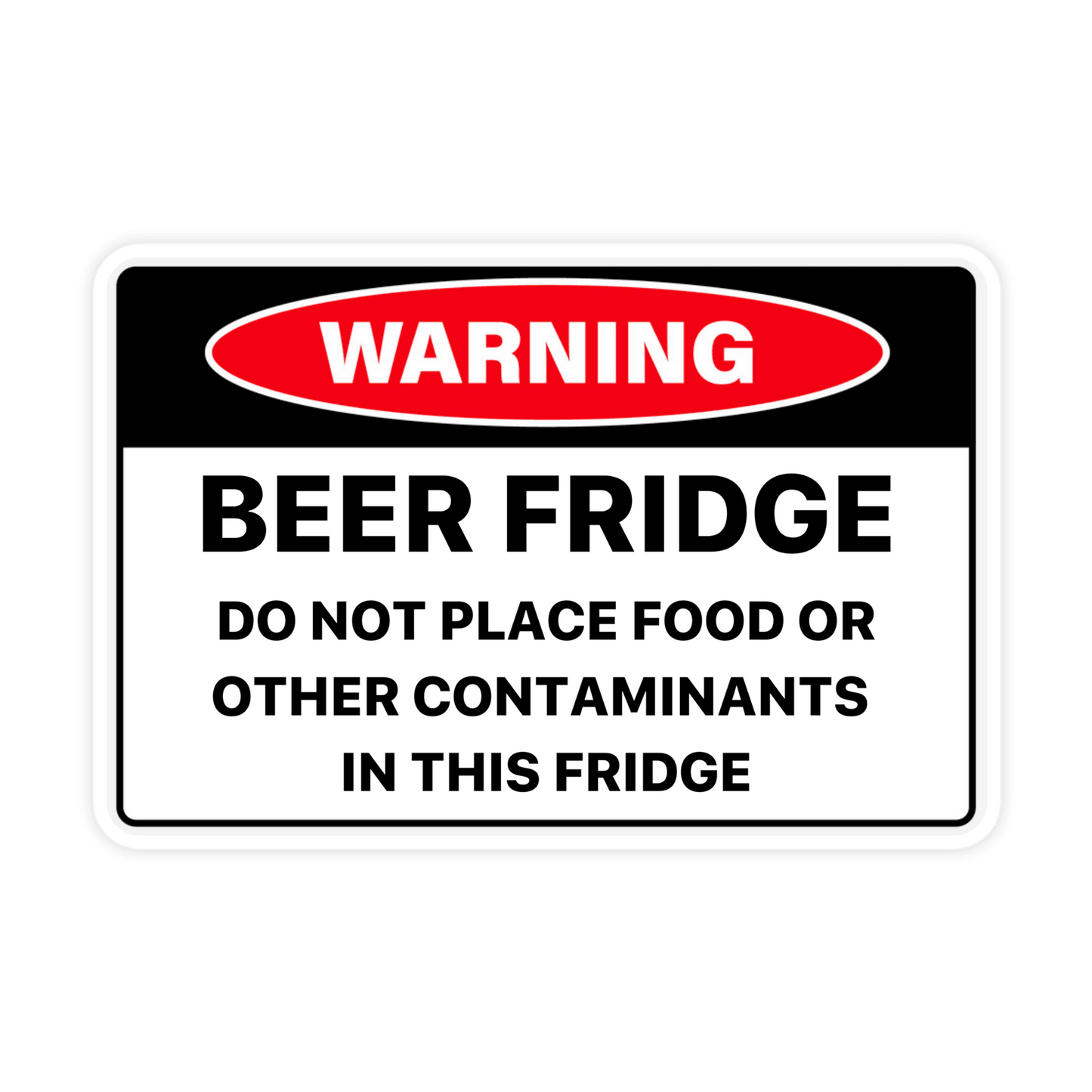 Beer Fridge Sticker