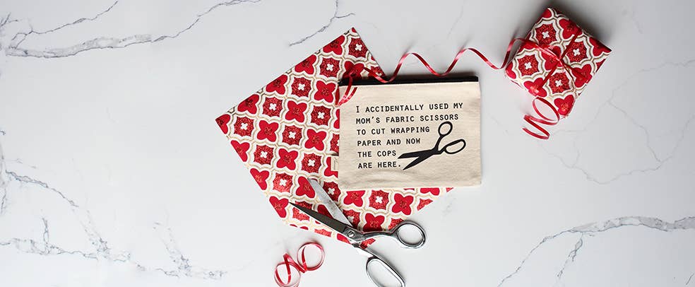 I accidentally used my mom's fabric scissors