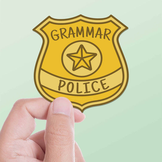 Grammar Police Sticker