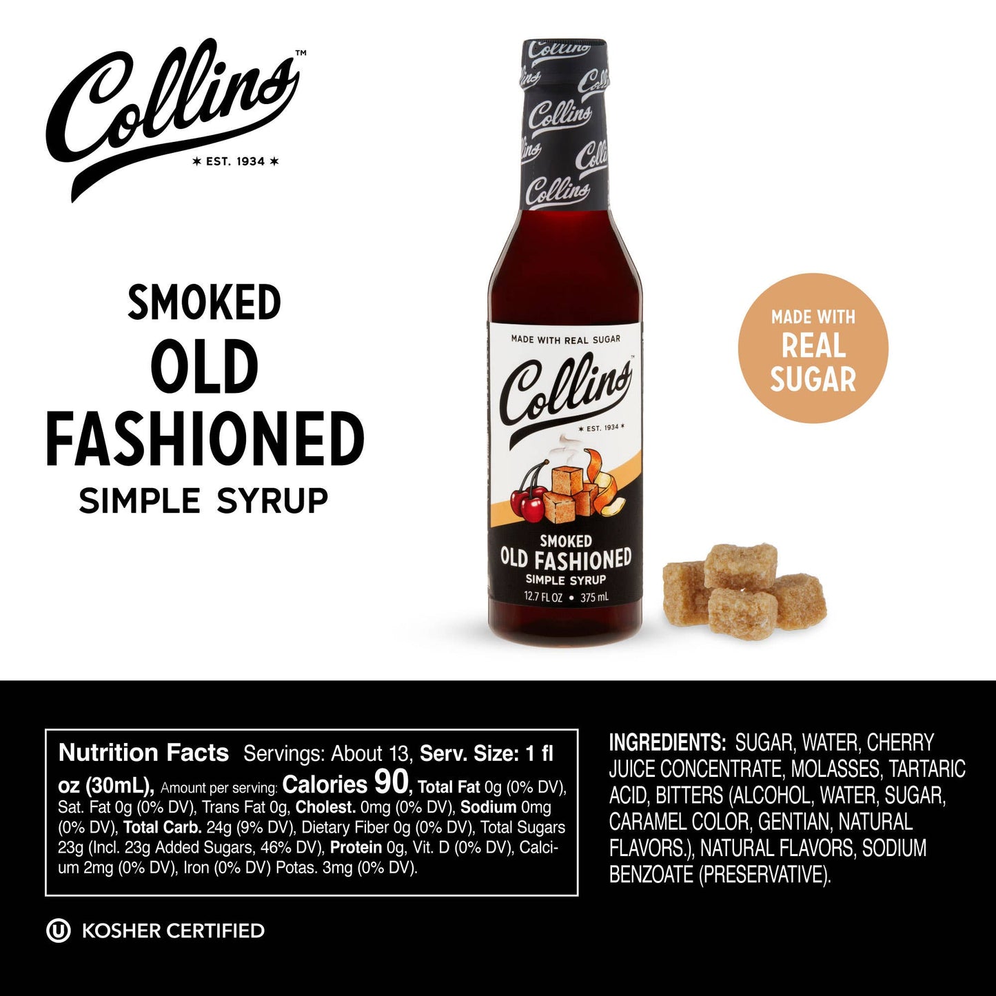 Old Fashioned Cocktail Syrup - 12.7 oz