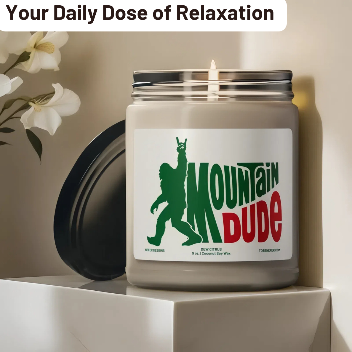 The Mountain Dude Soda Pop Soy Candle