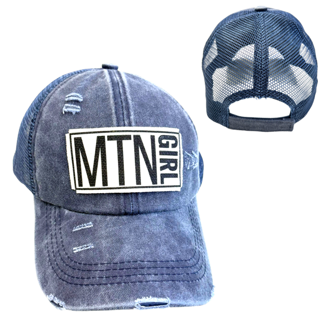 MOUNTAIN GIRL |DISTRESSED Hat