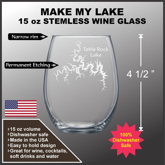 DCL 15 oz Stemless Wine glass