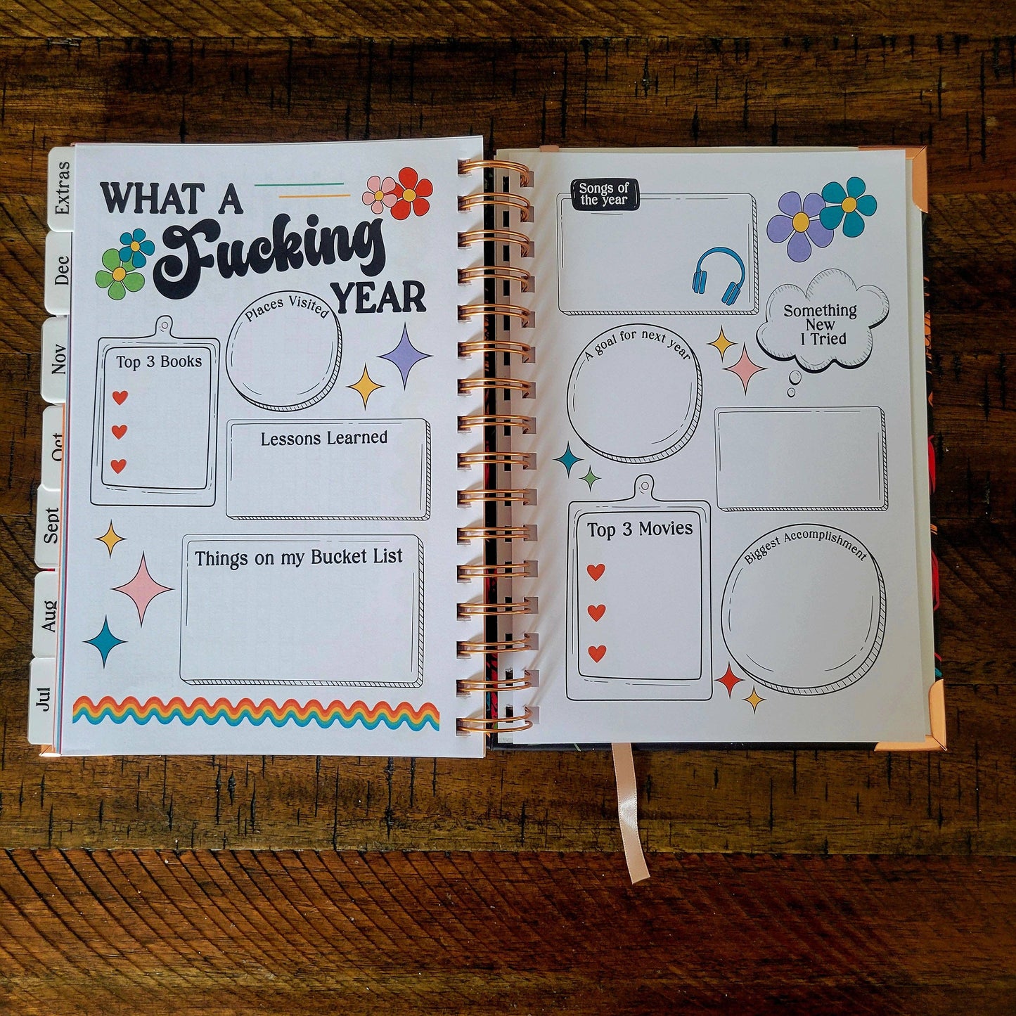 Seize The F@cking Day Undated Sweary Planner |