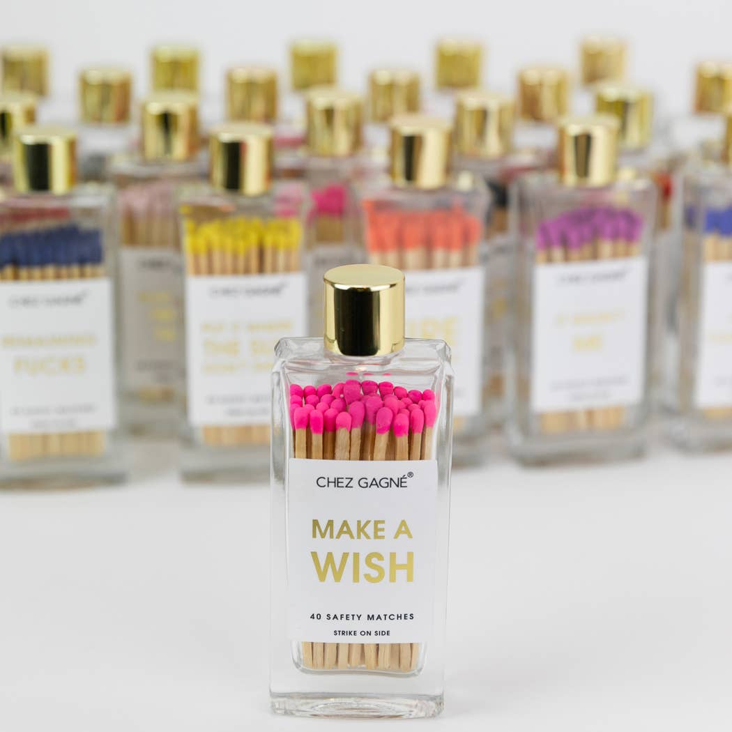 Make A Wish Matches - Bright Pink