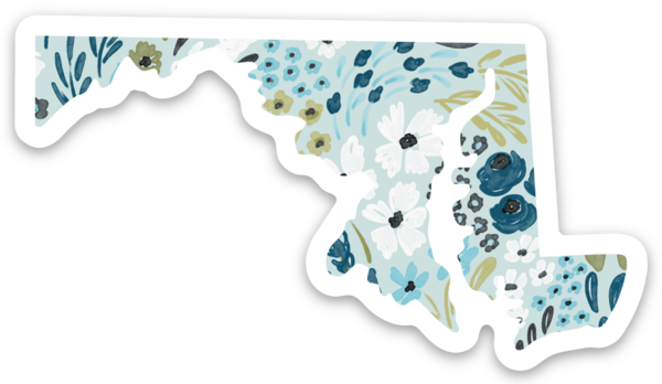 Elyse Breanne Design - Maryland 3x3in. State Sticker