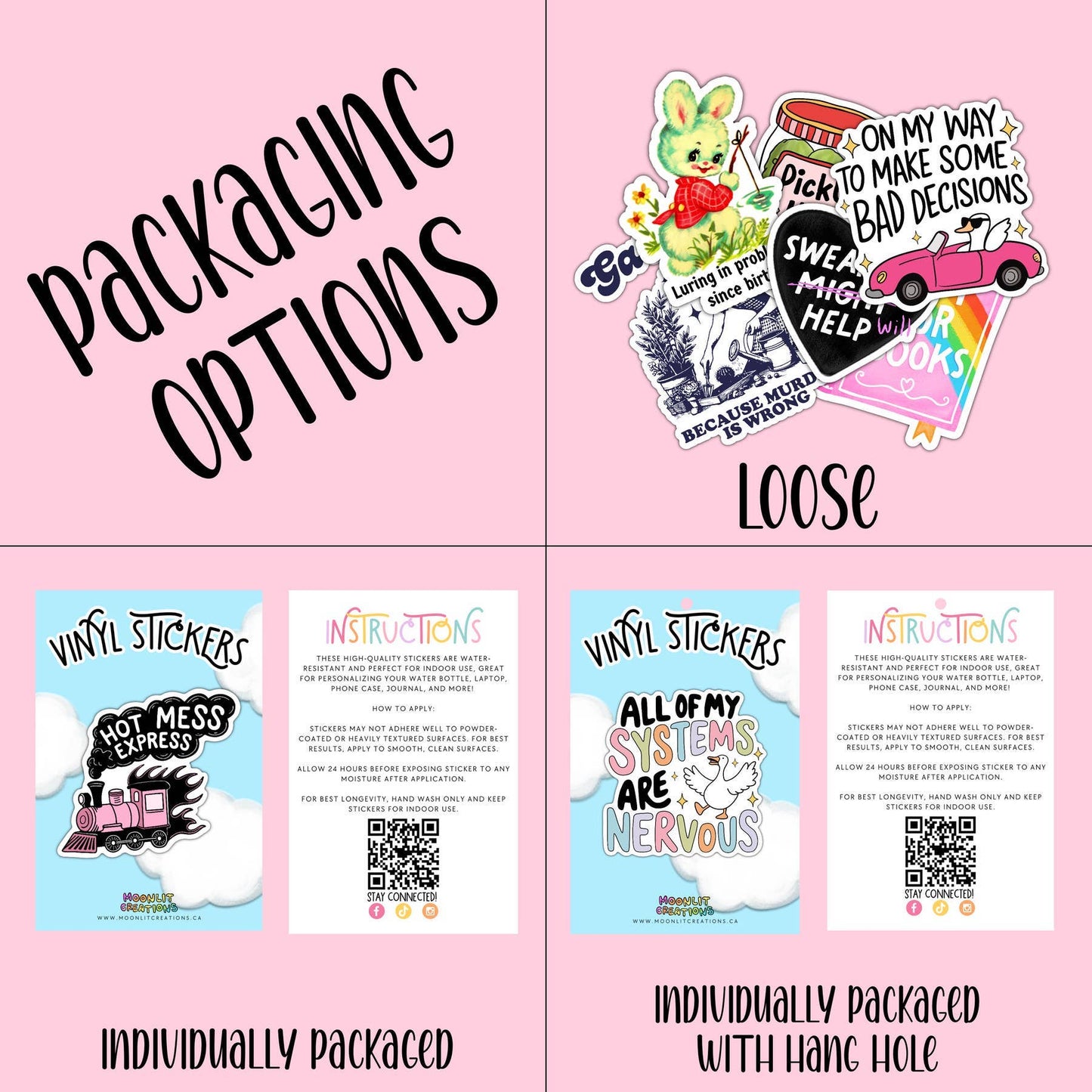 Moonlit Creations - Didn't Punch Anyone Today Ribbon Sticker
