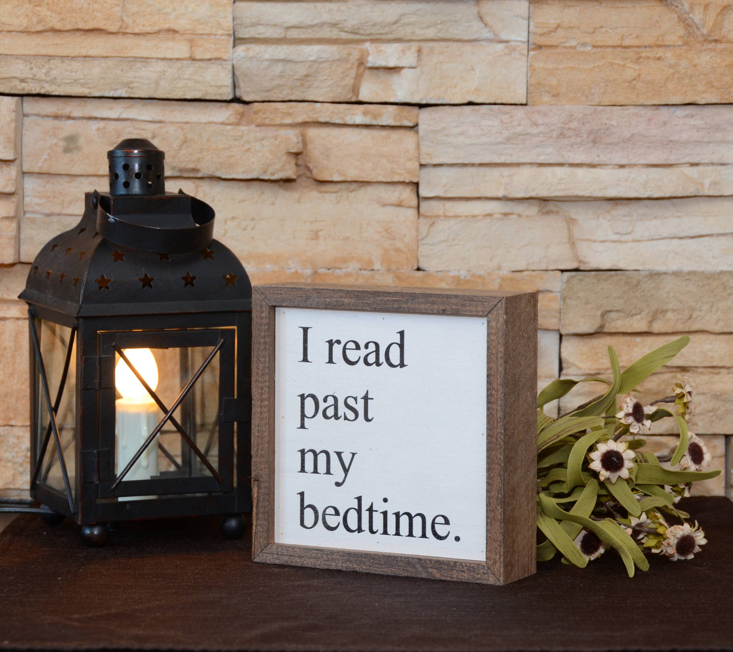Driftless Studios - 6x6 I Read Past My Bedtime - BW005