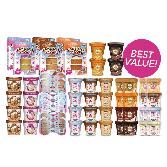 Puppy Cake LLC - Puppy Cake Premium Assortment of Dog Cake and Ice Cream Mix