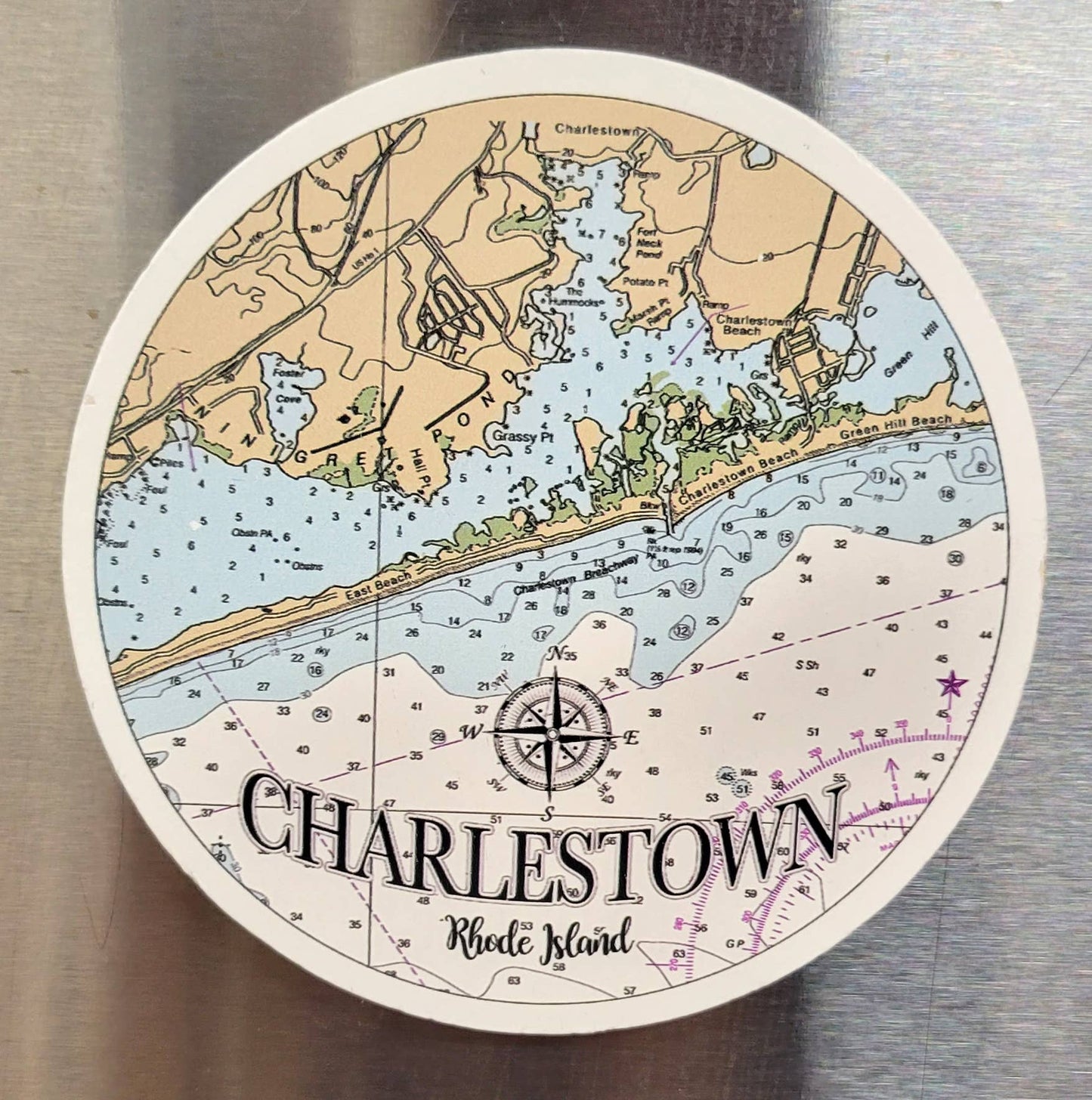 Deep Creek Round Magnet