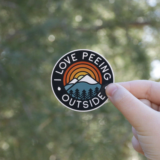 Squatchy - I Love Peeing Outside - Backwoods Outdoor Sticker Decal