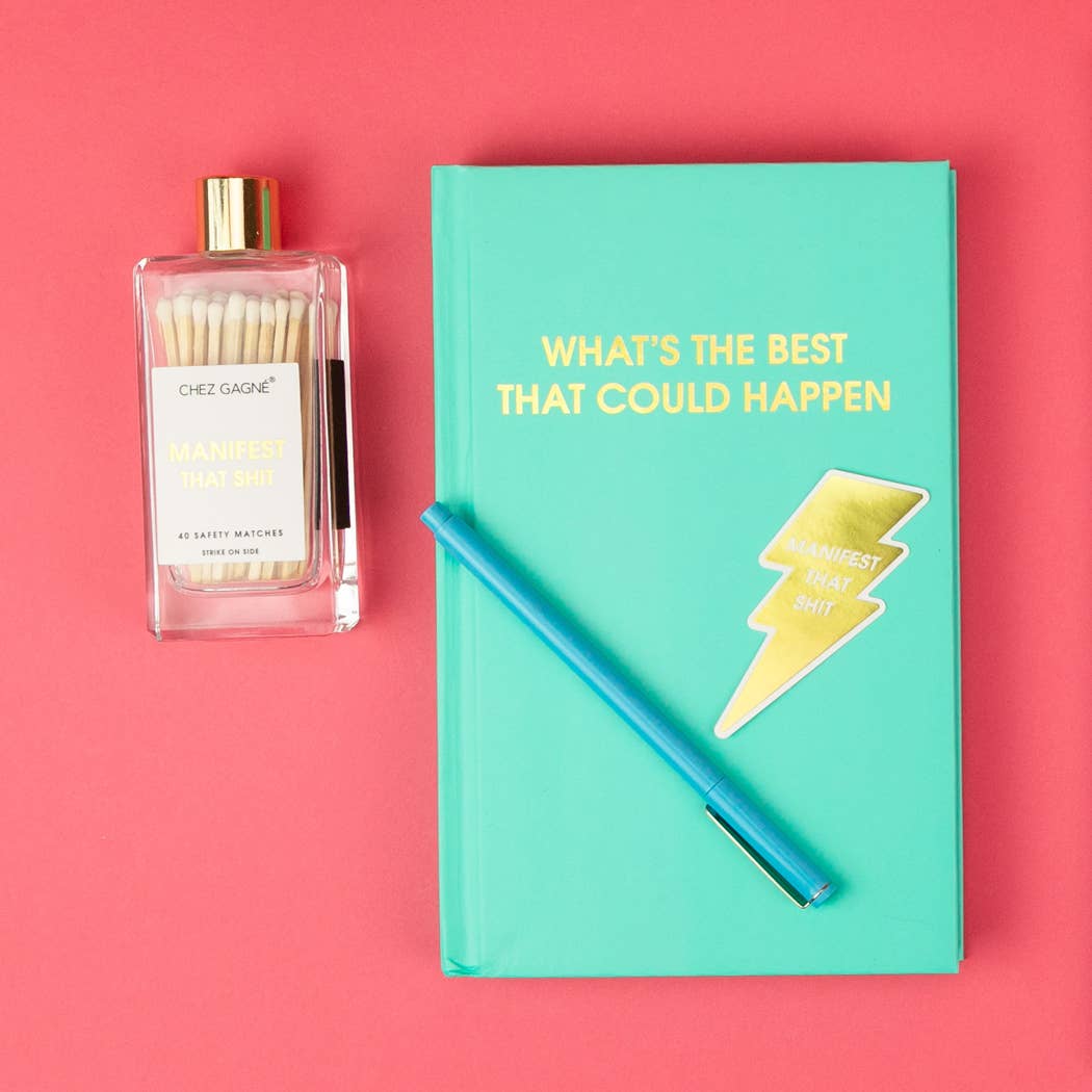 Manifest That Shit Glass Bottle Safety Matches