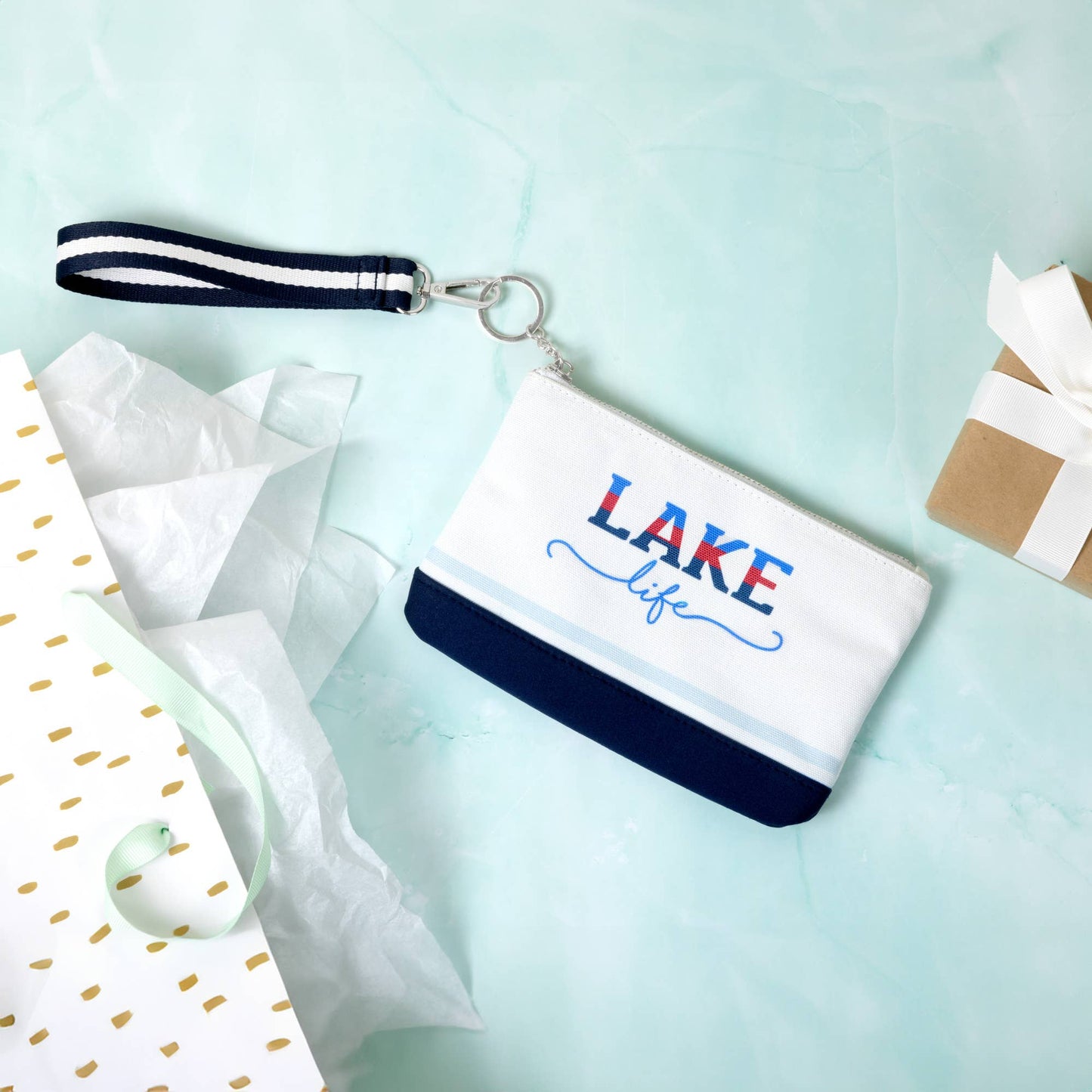 Lake Life - 8" x 5" Canvas Wristlet