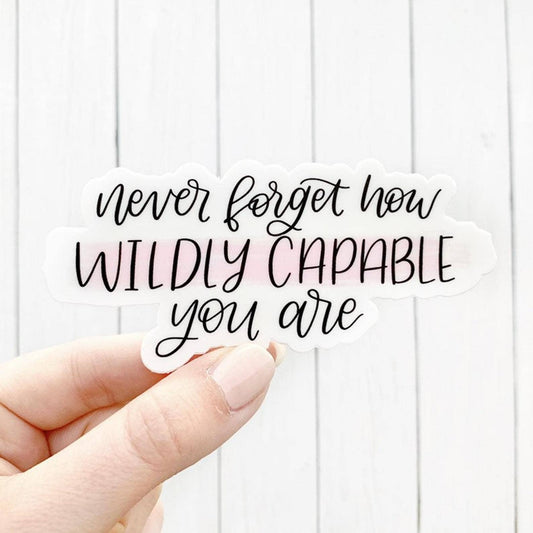 Elyse Breanne Design - Never Forget Pink Sticker 4x2in