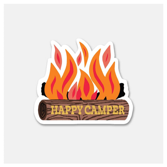 Happy Camper Campfire - Sticker