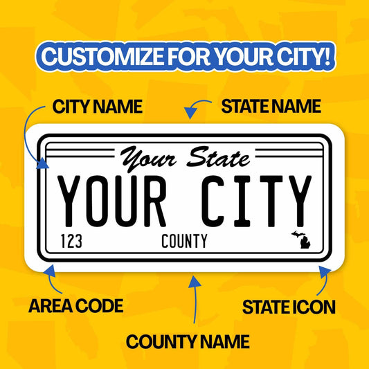 Deep Creek License Plate Sticker
