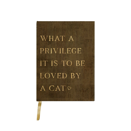 What A Privilege Cat Journal
