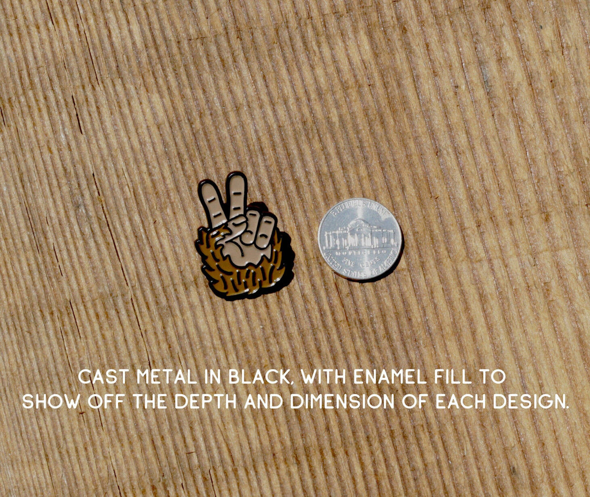 Bigfoot Peace Pin